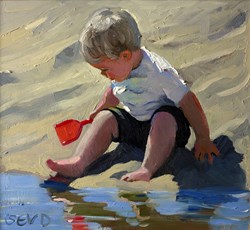 Exploration by Sherree Valentine Daines - Original Painting on Board sized 11x10 inches. Available from Whitewall Galleries